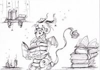 The books reader dragon